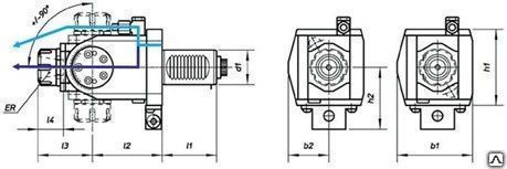 Приводной блок поворотный угловой для фрез DIN5480