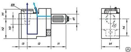 Приводной блок радиальный со смещением для фрез DIN5480